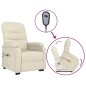 vidaXL Massagesessel mit Aufstehhilfe Cremeweiß Kunstleder vidaXL Massagesessel mit Aufstehhilfe Cremeweiß Kunstleder