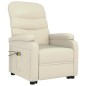 vidaXL Massagesessel mit Aufstehhilfe Cremeweiß Kunstleder vidaXL Massagesessel mit Aufstehhilfe Cremeweiß Kunstleder