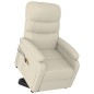 vidaXL Massagesessel mit Aufstehhilfe Cremeweiß Kunstleder vidaXL Massagesessel mit Aufstehhilfe Cremeweiß Kunstleder