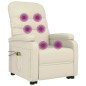 vidaXL Massagesessel mit Aufstehhilfe Cremeweiß Kunstleder vidaXL Massagesessel mit Aufstehhilfe Cremeweiß Kunstleder