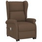 vidaXL Massagesessel mit Aufstehhilfe Braun Stoff vidaXL Massagesessel mit Aufstehhilfe Braun Stoff