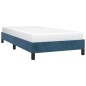 Bettgestell Dunkelblau 90x190 cm Samt Bettgestell Dunkelblau 90x190 cm Samt