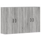 vidaXL Wandschränke 2 Stk. Grau Sonoma Holzwerkstoff vidaXL Wandschränke 2 Stk. Grau Sonoma Holzwerkstoff