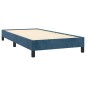 Bettgestell Dunkelblau 90x190 cm Samt Bettgestell Dunkelblau 90x190 cm Samt