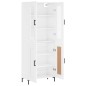 vidaXL Highboard Hochglanz-Weiß 69,5x34x180 cm Holzwerkstoff vidaXL Highboard Hochglanz-Weiß 69,5x34x180 cm Holzwerkstoff