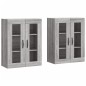 vidaXL Wandschränke 2 Stk. Grau Sonoma Holzwerkstoff vidaXL Wandschränke 2 Stk. Grau Sonoma Holzwerkstoff