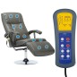 vidaXL Massagesessel Grau Kunstleder vidaXL Massagesessel Grau Kunstleder