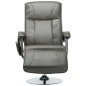 vidaXL Massagesessel Grau Kunstleder vidaXL Massagesessel Grau Kunstleder