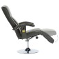 vidaXL Massagesessel Grau Kunstleder vidaXL Massagesessel Grau Kunstleder