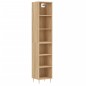 vidaXL Highboard Sonoma-Eiche 34,5x32,5x180 cm Holzwerkstoff vidaXL Highboard Sonoma-Eiche 34,5x32,5x180 cm Holzwerkstoff
