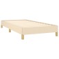 Bettgestell Creme 90x200 cm Stoff Bettgestell Creme 90x200 cm Stoff