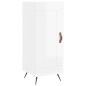 vidaXL Highboard Hochglanz-Weiß 34,5x34x180 cm Holzwerkstoff vidaXL Highboard Hochglanz-Weiß 34,5x34x180 cm Holzwerkstoff