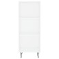 vidaXL Highboard Hochglanz-Weiß 34,5x32,5x180 cm Holzwerkstoff vidaXL Highboard Hochglanz-Weiß 34,5x32,5x180 cm Holzwerkstoff