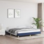 vidaXL Bettgestell ohne Matratze Blau 180x200 cm Stoff vidaXL Bettgestell ohne Matratze Blau 180x200 cm Stoff