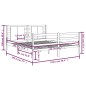 vidaXL Massivholzbett Schwarz Kiefer 120x190 cm vidaXL Massivholzbett Schwarz Kiefer 120x190 cm