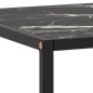 vidaXL Couchtisch Schwarz mit Schwarzem Glas in Marmor-Optik 120x50x35 vidaXL Couchtisch Schwarz mit Schwarzem Glas in Marmor-Optik 120x50x35