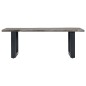 vidaXL Couchtisch Lebendige Kanten Grau 115x60x40cm Massivholz Akazie vidaXL Couchtisch Lebendige Kanten Grau 115x60x40cm Massivholz Akazie