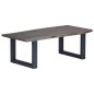 vidaXL Couchtisch Lebendige Kanten Grau 115x60x40cm Massivholz Akazie vidaXL Couchtisch Lebendige Kanten Grau 115x60x40cm Massivholz Akazie