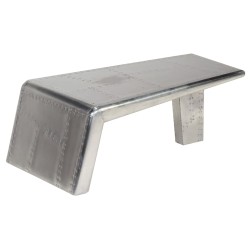 vidaXL Aviator Couchtisch Aluminium Vintage Flugzeug Stil 