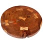 vidaXL Couchtisch mit massiver Akazienholz-Scheibe (55-60) x 40 cm vidaXL Couchtisch mit massiver Akazienholz-Scheibe (55-60) x 40 cm