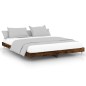 vidaXL Bettgestell Räuchereiche 140x200 cm Holzwerkstoff vidaXL Bettgestell Räuchereiche 140x200 cm Holzwerkstoff