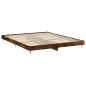 vidaXL Bettgestell Räuchereiche 140x200 cm Holzwerkstoff vidaXL Bettgestell Räuchereiche 140x200 cm Holzwerkstoff