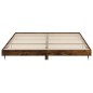 vidaXL Bettgestell Räuchereiche 140x200 cm Holzwerkstoff vidaXL Bettgestell Räuchereiche 140x200 cm Holzwerkstoff