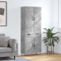 vidaXL Highboard Betongrau 69,5x34x180 cm Holzwerkstoff vidaXL Highboard Betongrau 69,5x34x180 cm Holzwerkstoff