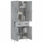 vidaXL Highboard Betongrau 69,5x34x180 cm Holzwerkstoff vidaXL Highboard Betongrau 69,5x34x180 cm Holzwerkstoff