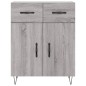 vidaXL Highboard Grau Sonoma 69,5x34x180 cm Holzwerkstoff vidaXL Highboard Grau Sonoma 69,5x34x180 cm Holzwerkstoff