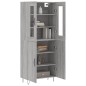vidaXL Highboard Grau Sonoma 69,5x34x180 cm Holzwerkstoff vidaXL Highboard Grau Sonoma 69,5x34x180 cm Holzwerkstoff