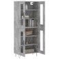 vidaXL Highboard Betongrau 69,5x34x180 cm Holzwerkstoff vidaXL Highboard Betongrau 69,5x34x180 cm Holzwerkstoff