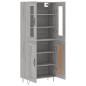 vidaXL Highboard Grau Sonoma 69,5x34x180 cm Holzwerkstoff vidaXL Highboard Grau Sonoma 69,5x34x180 cm Holzwerkstoff