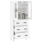 vidaXL Highboard Weiß 69,5x34x180 cm Holzwerkstoff vidaXL Highboard Weiß 69,5x34x180 cm Holzwerkstoff