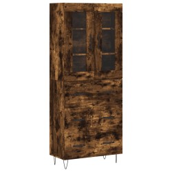 vidaXL Highboard Räuchereiche 69,5x34x180 cm Holzwerkstoff
