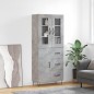 vidaXL Highboard Betongrau 69,5x34x180 cm Holzwerkstoff vidaXL Highboard Betongrau 69,5x34x180 cm Holzwerkstoff
