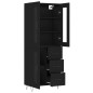 vidaXL Highboard Schwarz 69,5x34x180 cm Holzwerkstoff vidaXL Highboard Schwarz 69,5x34x180 cm Holzwerkstoff