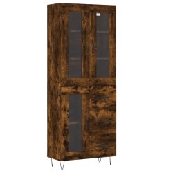 vidaXL Highboard Räuchereiche 69,5x34x180 cm Holzwerkstoff