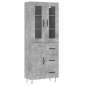 vidaXL Highboard Betongrau 69,5x34x180 cm Holzwerkstoff vidaXL Highboard Betongrau 69,5x34x180 cm Holzwerkstoff
