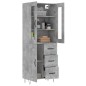 vidaXL Highboard Betongrau 69,5x34x180 cm Holzwerkstoff vidaXL Highboard Betongrau 69,5x34x180 cm Holzwerkstoff