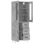 vidaXL Highboard Betongrau 69,5x34x180 cm Holzwerkstoff vidaXL Highboard Betongrau 69,5x34x180 cm Holzwerkstoff