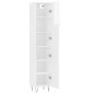 vidaXL Highboard Hochglanz-Weiß 34,5x34x180 cm Holzwerkstoff vidaXL Highboard Hochglanz-Weiß 34,5x34x180 cm Holzwerkstoff
