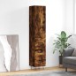 vidaXL Highboard Räuchereiche 34,5x34x180 cm Holzwerkstoff vidaXL Highboard Räuchereiche 34,5x34x180 cm Holzwerkstoff