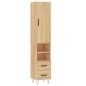 vidaXL Highboard Sonoma-Eiche 34,5x34x180 cm Holzwerkstoff vidaXL Highboard Sonoma-Eiche 34,5x34x180 cm Holzwerkstoff