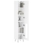 vidaXL Highboard Hochglanz-Weiß 34,5x34x180 cm Holzwerkstoff vidaXL Highboard Hochglanz-Weiß 34,5x34x180 cm Holzwerkstoff