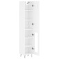 vidaXL Highboard Hochglanz-Weiß 34,5x34x180 cm Holzwerkstoff vidaXL Highboard Hochglanz-Weiß 34,5x34x180 cm Holzwerkstoff