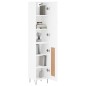 vidaXL Highboard Hochglanz-Weiß 34,5x34x180 cm Holzwerkstoff vidaXL Highboard Hochglanz-Weiß 34,5x34x180 cm Holzwerkstoff