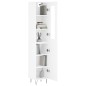 vidaXL Highboard Weiß 34,5x34x180 cm Holzwerkstoff vidaXL Highboard Weiß 34,5x34x180 cm Holzwerkstoff