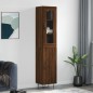 vidaXL Highboard Braun Eichen-Optik 34,5x34x180 cm Holzwerkstoff vidaXL Highboard Braun Eichen-Optik 34,5x34x180 cm Holzwerkstoff