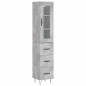 vidaXL Highboard Betongrau 34,5x34x180 cm Holzwerkstoff vidaXL Highboard Betongrau 34,5x34x180 cm Holzwerkstoff